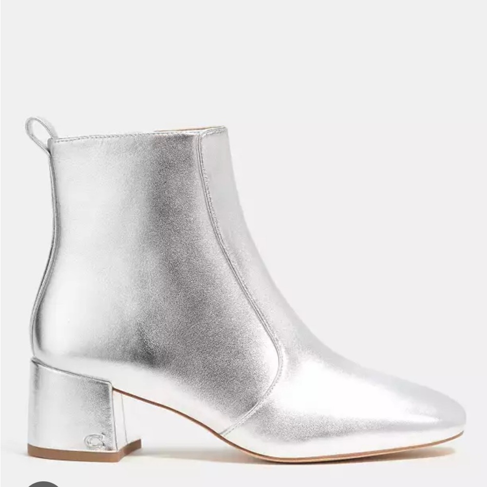 Silver Ankle Boots